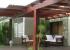Pérgola con lamas
