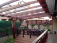 Pérgola con toldo 