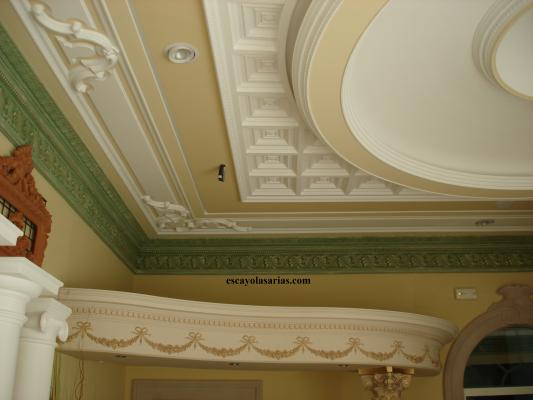 Techos decorados de escayola