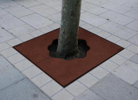 Alcorque CORTEN MOURO