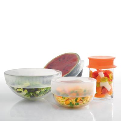 Tapas extensibles de silicona en uso