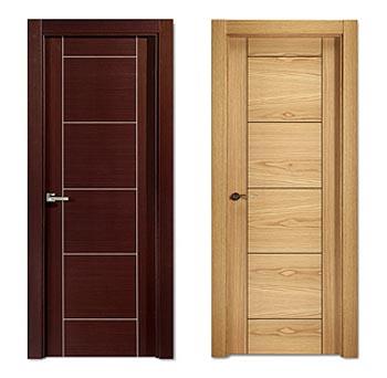 PUERTAS DE DISEÑO EN WENGUE Y ROBLE