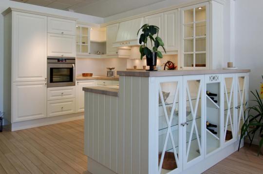 Blanco roto con madera