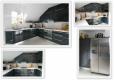 Gris oscuro brillo con silestone blanco