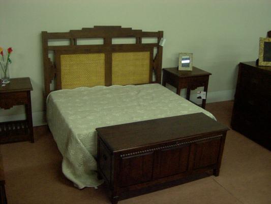 cabecero de rattan