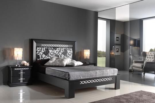 Estilo dormitorio madera noble pan de plata