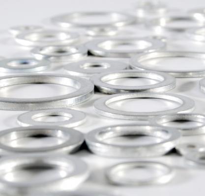 Arandelas en aluminio