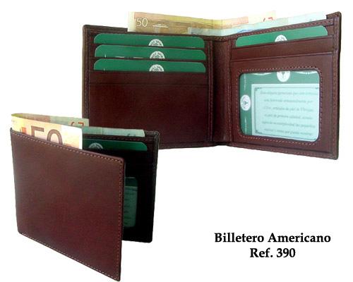 Cartera en piel de Ubrique.