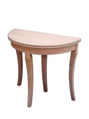 Consola media luna extensible castaño