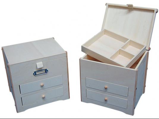 Caja joyero 2 caj Dublín