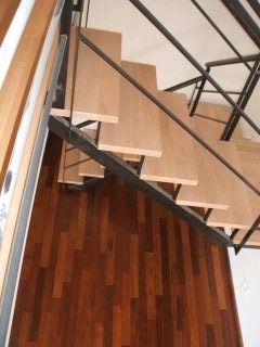 escalera Haya, parquet PARADOR Trendtime 2 Merbau