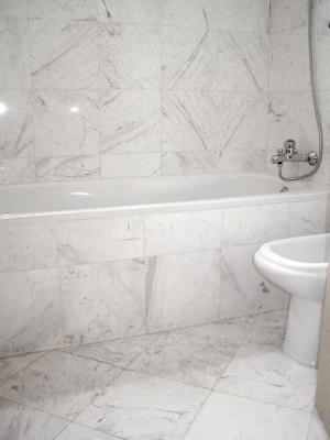 Baño en Marmol Arabescato