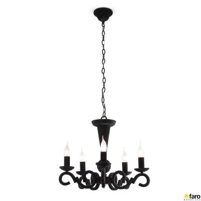 Lámpara de techo ornamento negra