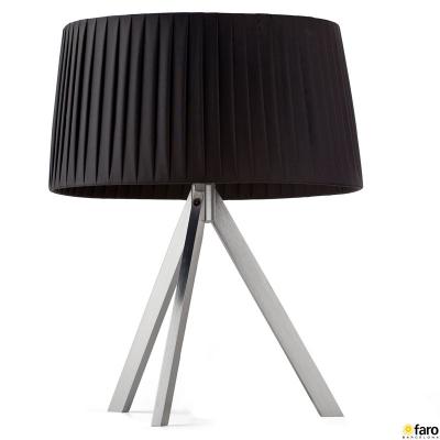Lámpara de sobremesa tripod tulipa negra