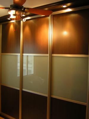 Combinado wengue con cristal blaco