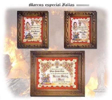Serie Fallas modelo mislata con pergaminos