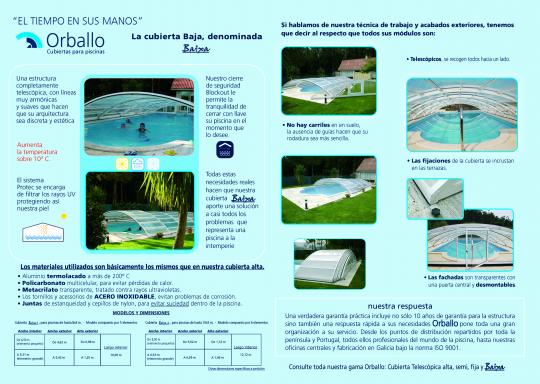 Cubierta de Piscina Baja