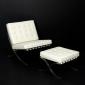Sillón Boston Piel Blanco