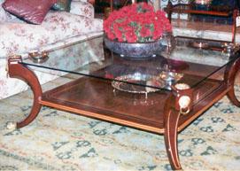 Mesa de centro cabeza leon