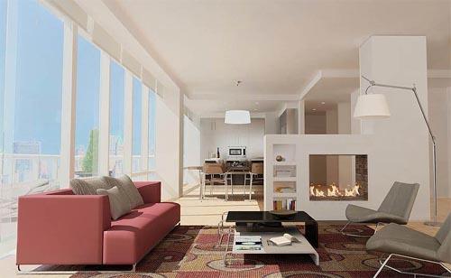 SALÓN CON CHIMENEA