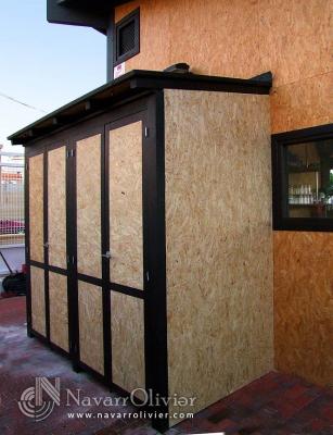 Trastero de panel OSB para chiringuito, Murcia.