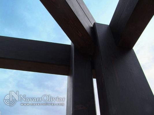 Detalle de estructura de madera.