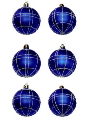 bolas de navidad azules BLISTER 6 BOLAS NAVIDAD AZULES oasisdecor.com