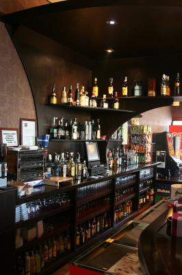 mueble de cafetera para bar
