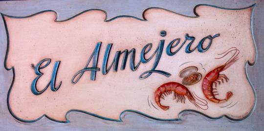 talla de madera del cuadro el almejero