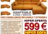 Sofá Chaise Longue 4 plazas reclinable y extensible - Hipersofa