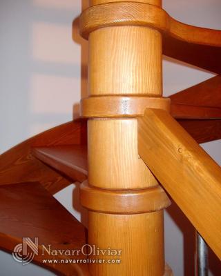 Detalle de escalera caracol en Antas, Almería.