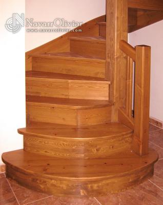 Arranque de escalera espacio reducido.
