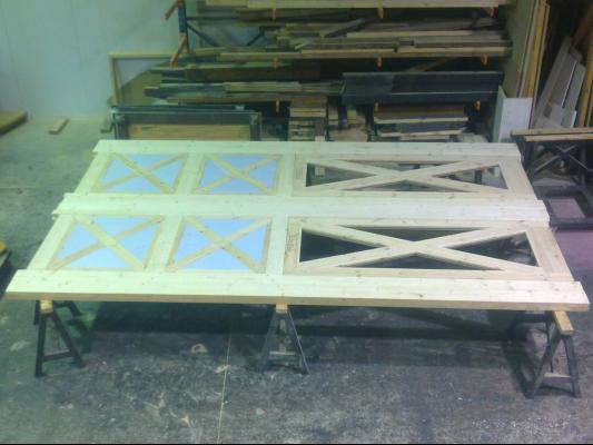 portones con puertas interiores