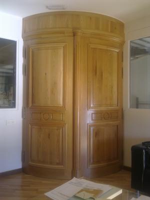 puertas de robles curba de estilo