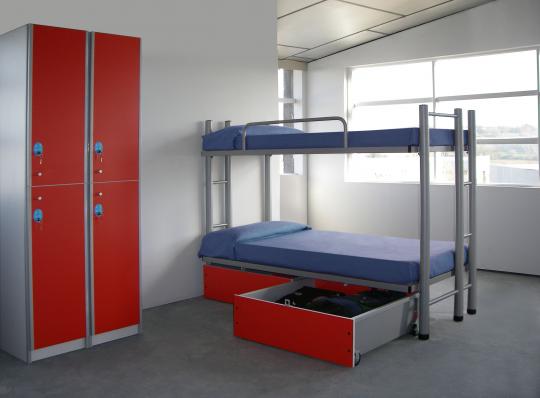 litera 803 con cajones y taquillas