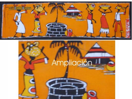Batik tela 16cm alto x 56 cm ancho