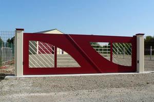 cancela de aluminio