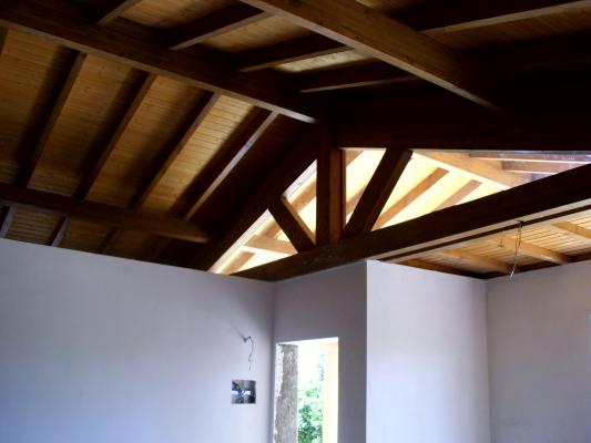 techo de madera con cerchar