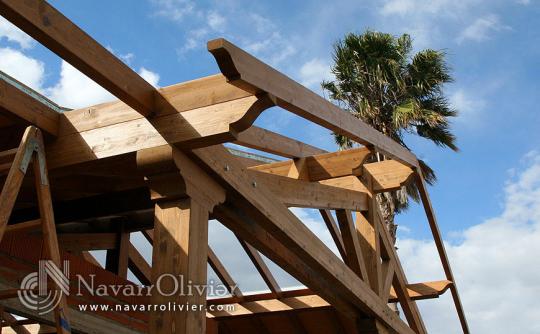 techo para casa de obra y cubierta de madera