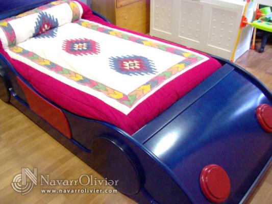 la cama de formula uno para niños