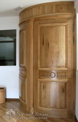puertas de robles dobles en robles