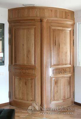 puertas de robles curba de estilo