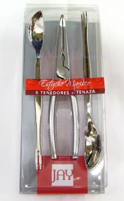 JUEGO DE MARISCO INOX 7 PZ  23.95 EUROS