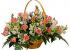 Cesta de rosas y flor