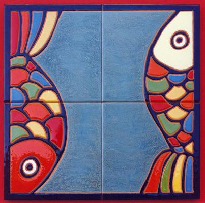 Mural decorativo Peces