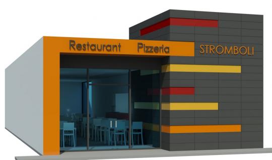 Reforma integral de local para pizzería- Fachada
