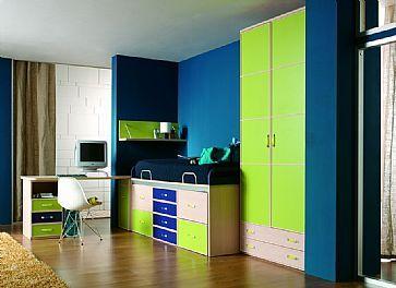 DORMITORIO JUVENIL COLORES SURTIDOS CMPH04