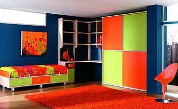 DORMITORIO JUVENIL CON ARMARIO PUERTAS CORREDERAS CMPH08