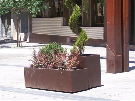 Jardinera Acero corten