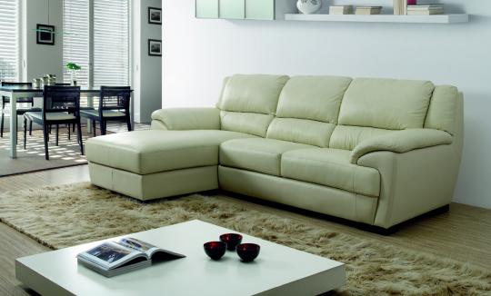 SOFA CHAISSE LONGUE PIEL Y ECOPIEL 